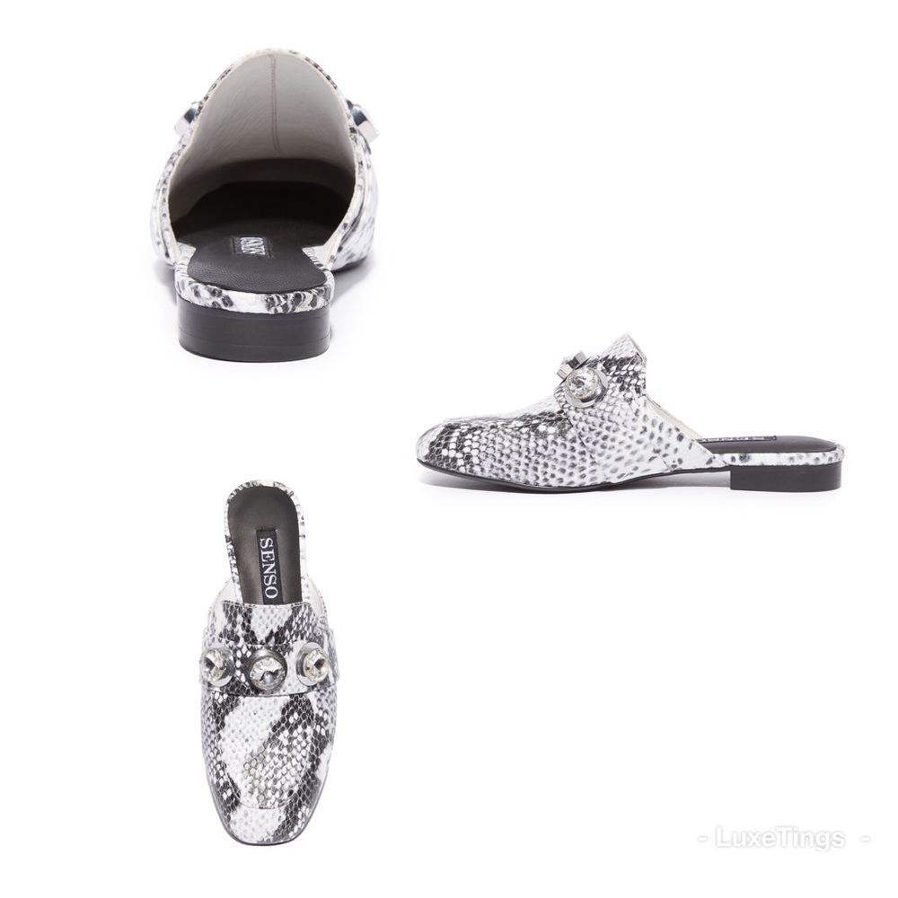 🆕{SENSO}RioII Snake Emboss Diamond Mule - Picture 5 of 10